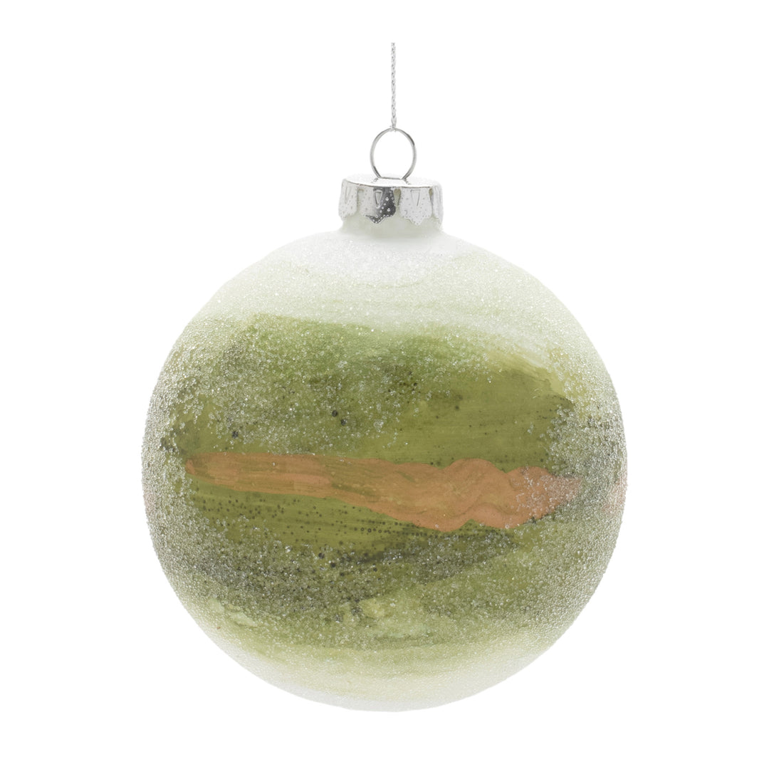 4”D  Ball Ornament Glass