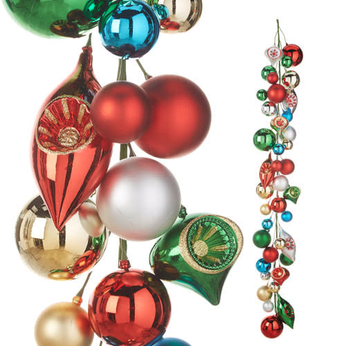 4" Vintage Ornament Ball Garland