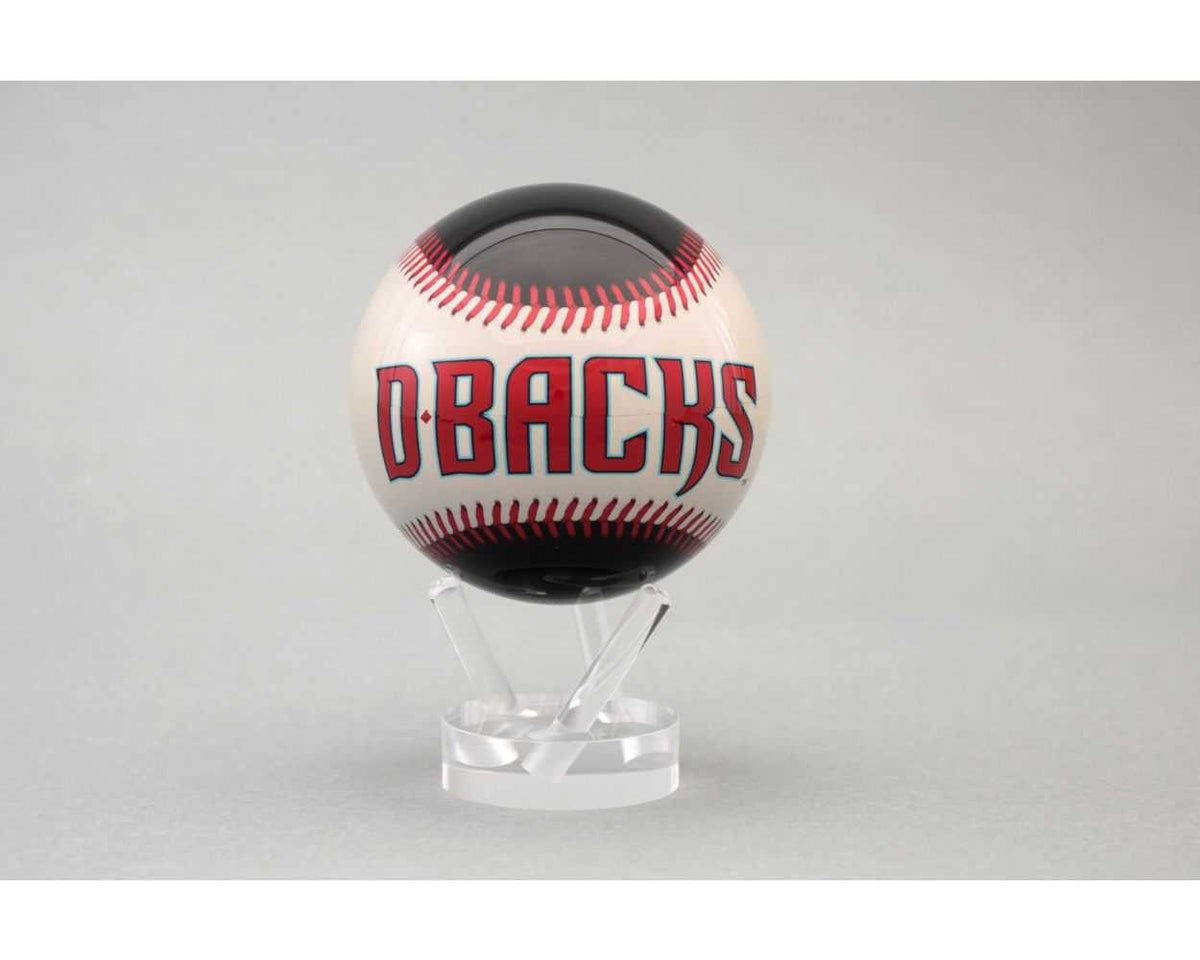 4.5-inch Arizona Diamondbacks MLB globe on a clear acrylic base with team logo.
