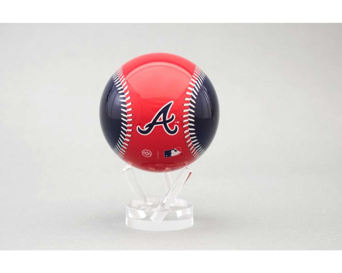 4.5-inch Atlanta Braves MLB globe on a stand with team logo