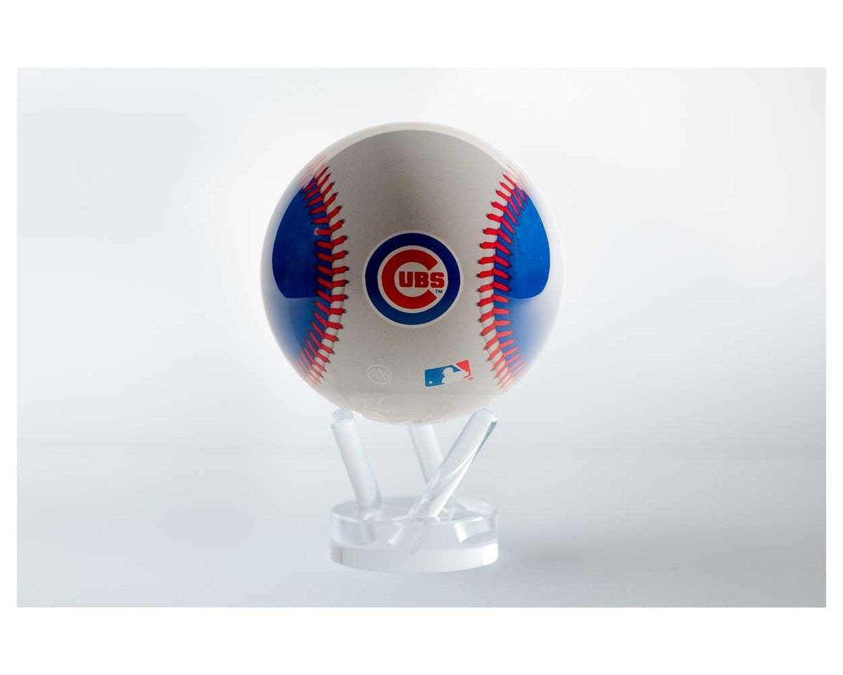 4.5-inch Chicago Cubs globe on a base with ambient lighting