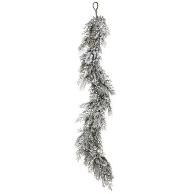 48” Frosted Cedar Garland