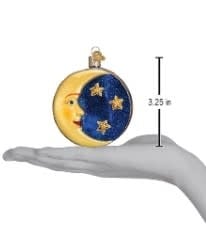 3.25-inch Man in the Moon ornament featuring a stylized lunar figure silhouette.