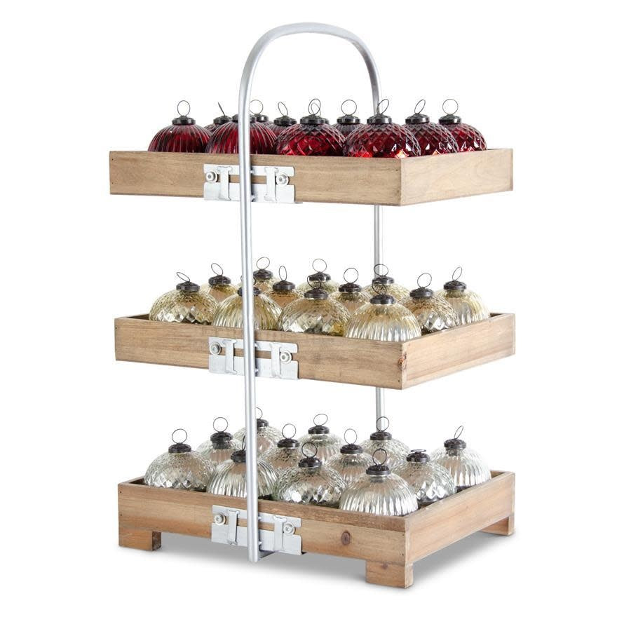 Filled Mercury Glass Lidded Ornament Candles Program - Sold Individually