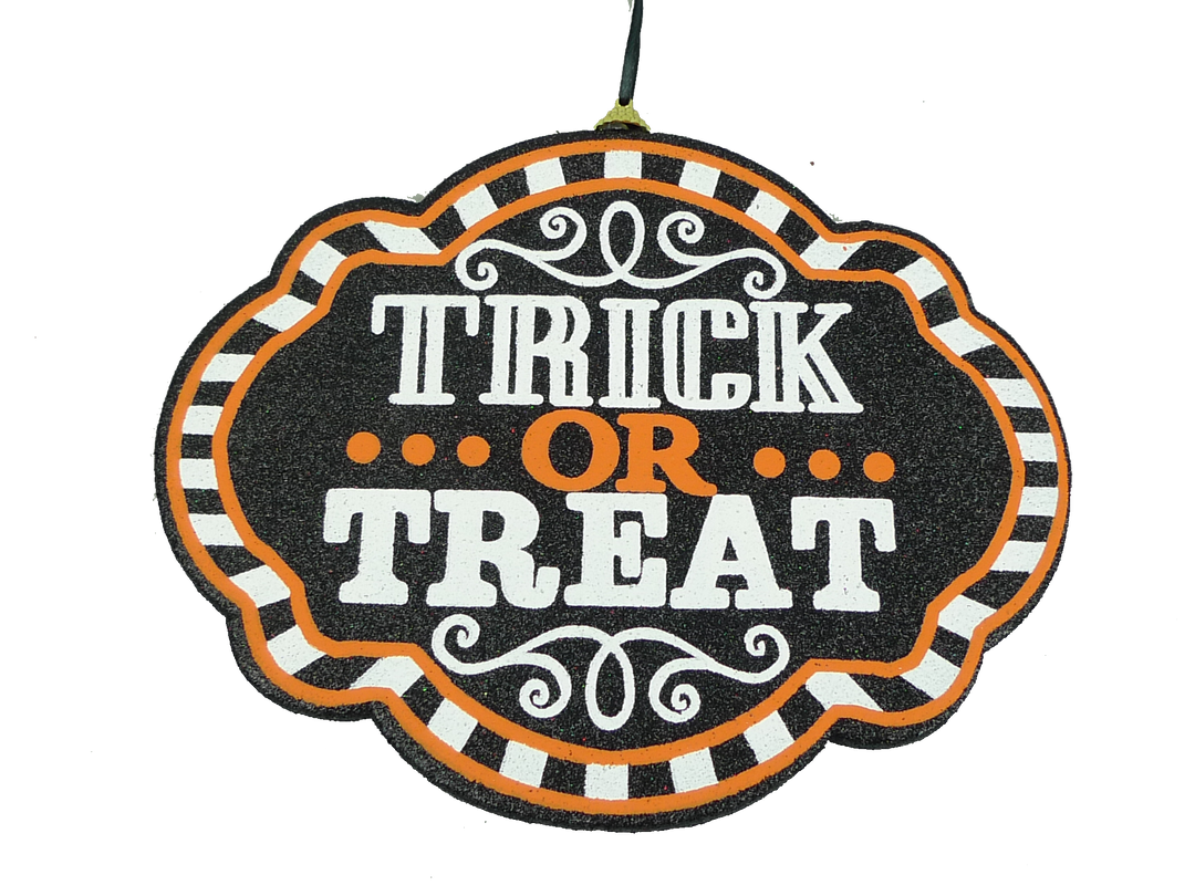 Orn Trick Or Treat Sign