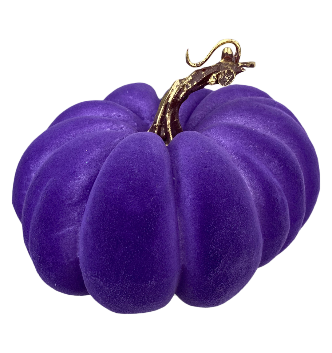 Flocked Pumpkin