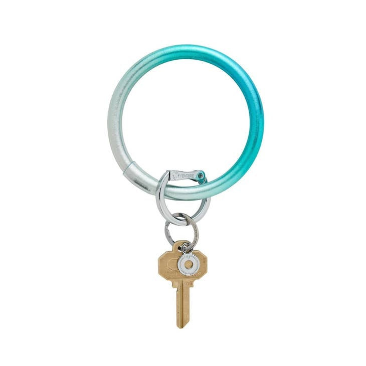Leather Big O Key Ring
