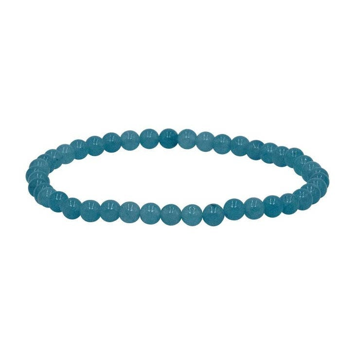 Mini Gemstone Bracelet featuring a classic 4mm beaded design with small gemstones in neutral tones.