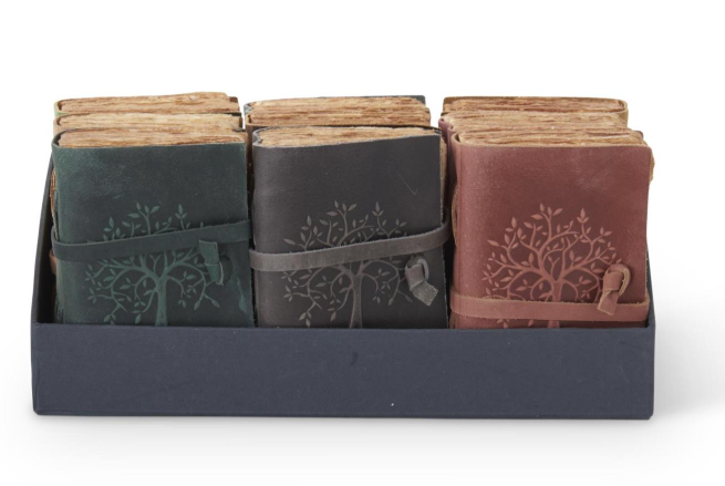 6 inch Leather Tree Embossed Journal