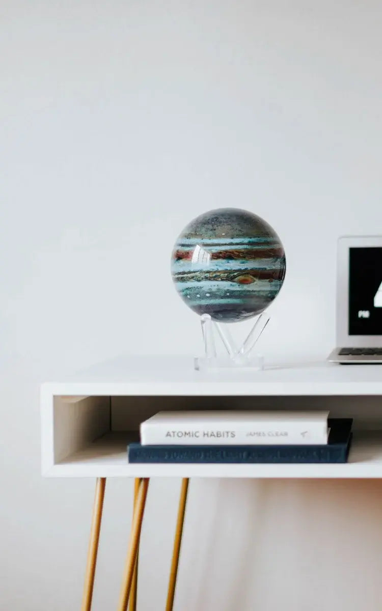 6-inch rotating Jupiter globe on a base with hidden magnets