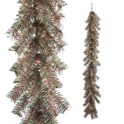 6" Multicolor Tinsel Garland