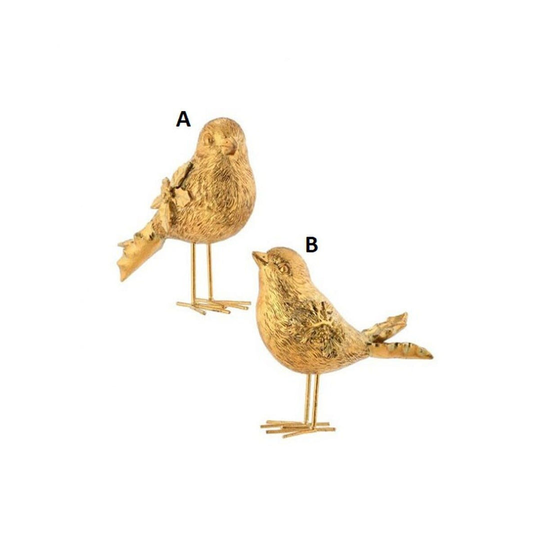 6" Resin Holiday Bird