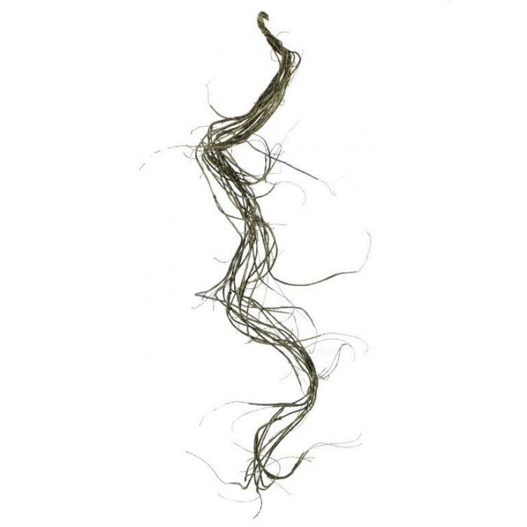 60-inch green wrapped twig garland with natural texture