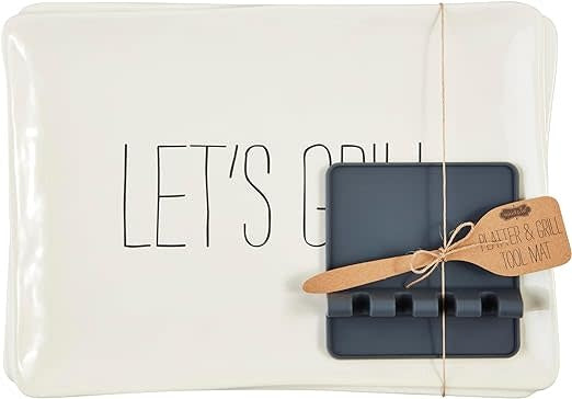 Grill Platter & Tool Mat -  Sold as Set