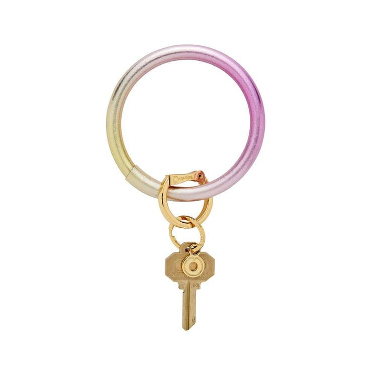 Leather Big O Key Ring