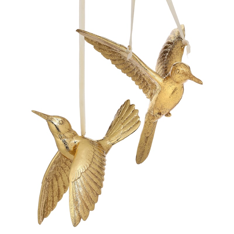 7.5" Resin Hummingbird Ornament - Sold Individually