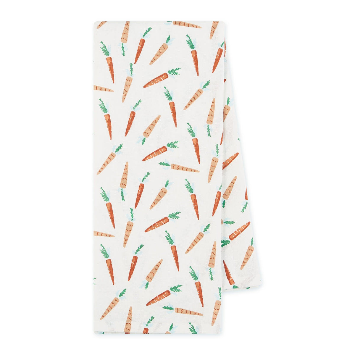 Spring-themed dishtowels with twisted rope ties in pastel colors featuring floral motifs.