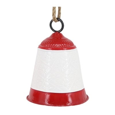 7.5-inch iron bell with a natural finish designed as an accent piece.