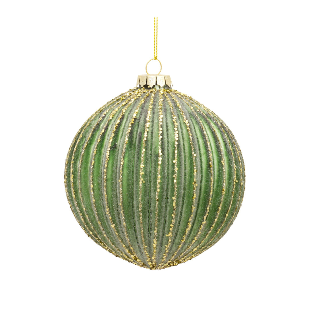 Green Glass Ornament - Sold Individually