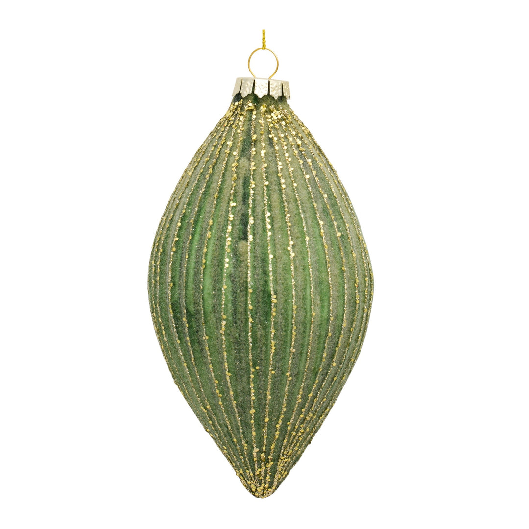 Green Glass Ornament - Sold Individually