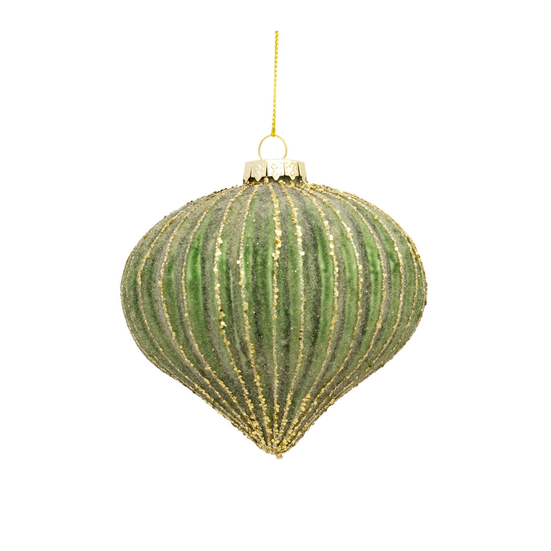 Green Glass Ornament - Sold Individually