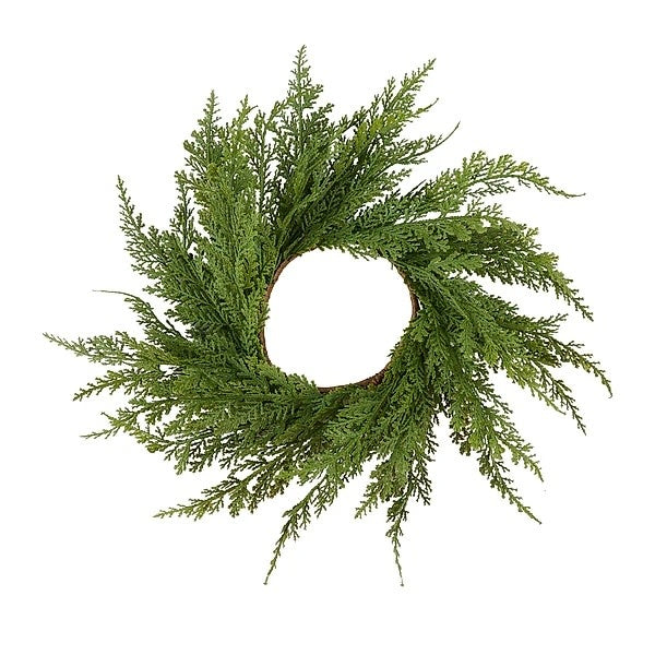 14" DLX Arborvitae Candle Ring