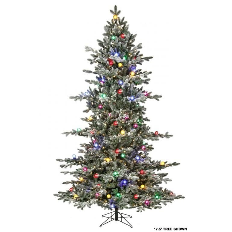 9-foot Epled candied sparkle tree with multi-clear brite finish