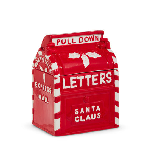 9.5" Santa’s Mail Box Cookie Jar