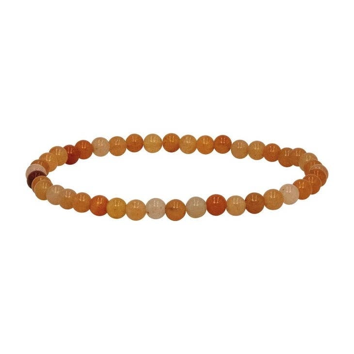 Mini Gemstone Bracelet featuring a classic 4mm beaded design with small gemstones in neutral tones.