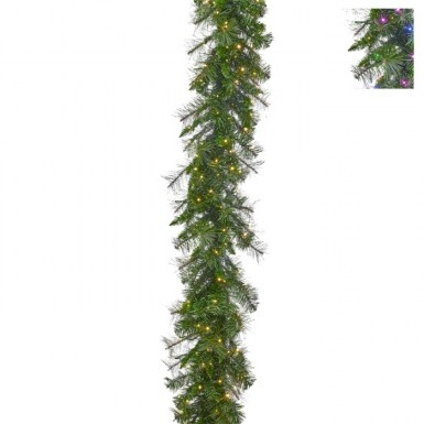 9 foot by 14 inch Dual 3mm LED Deluxe Belgium Garland 250L