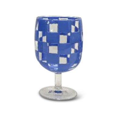 Check Acrylic Water Goblet SET OF 4