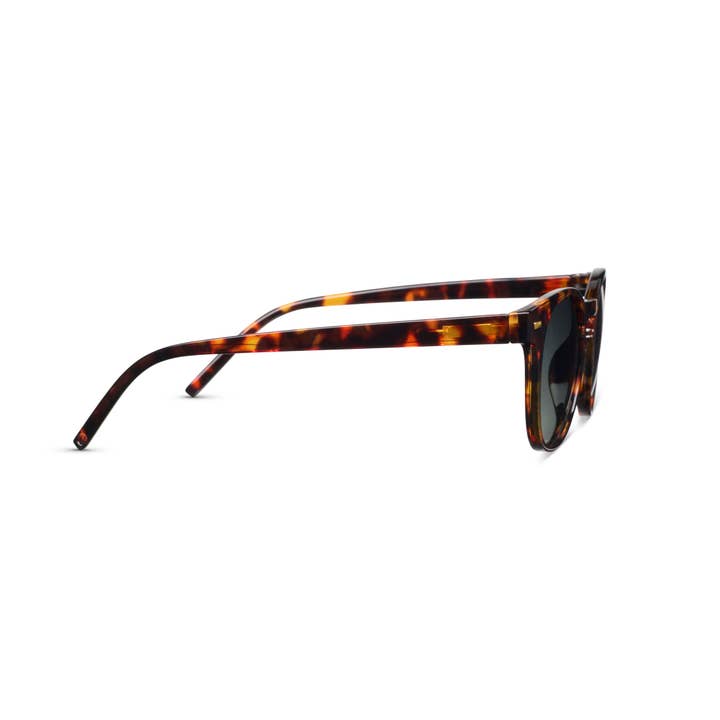 Tortoise polycarbonate bifocal sunglasses with amber gradient lenses