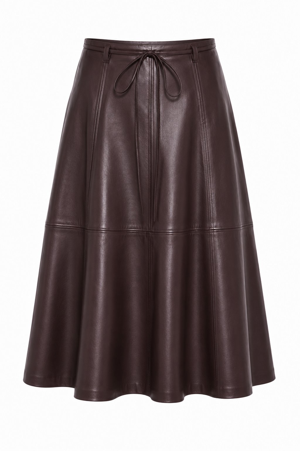 FRNCH Mokpo skirt in Figue, CHC26661, front view