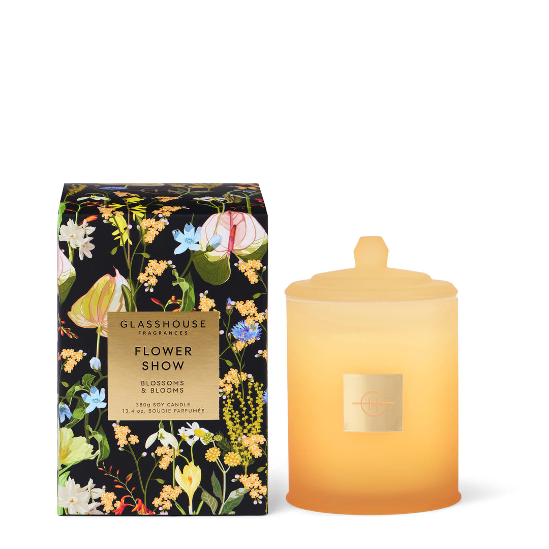 13.4 oz Candle Flower Show