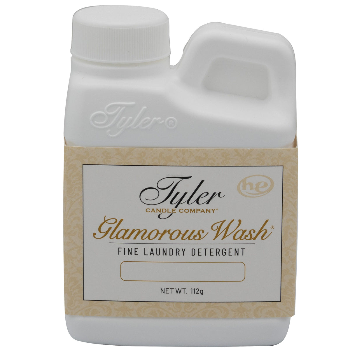 4oz bottle of Tyler Candle Company Glamorous Wash Cowboy fine laundry detergent.