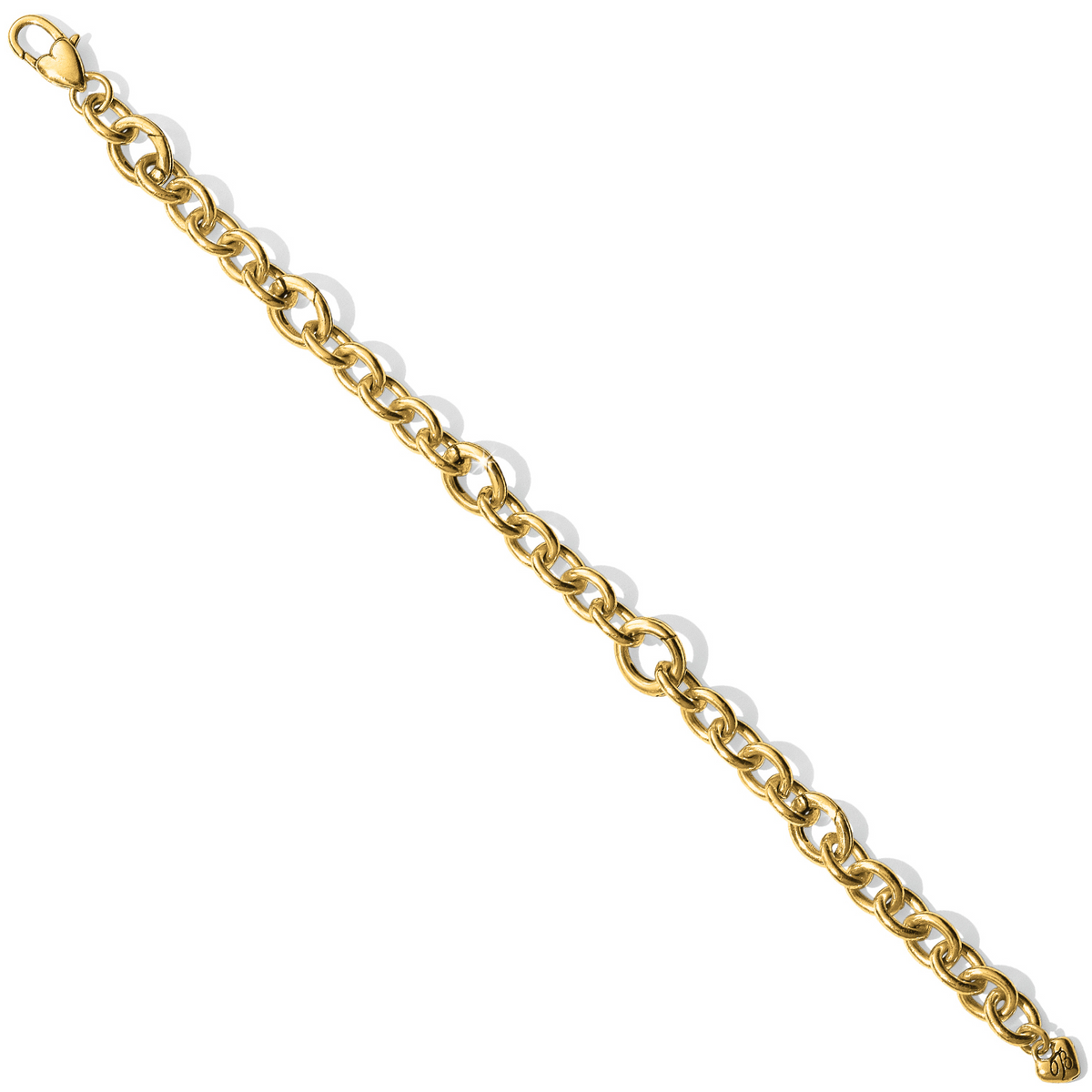 Luxe Link Gold Charm Bracelet featuring a chunky gold chain with a lobster claw closure.