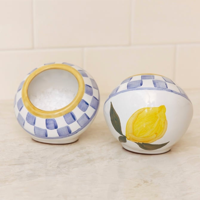 Mackenzie Childs Cheese Gal Salt Cellar