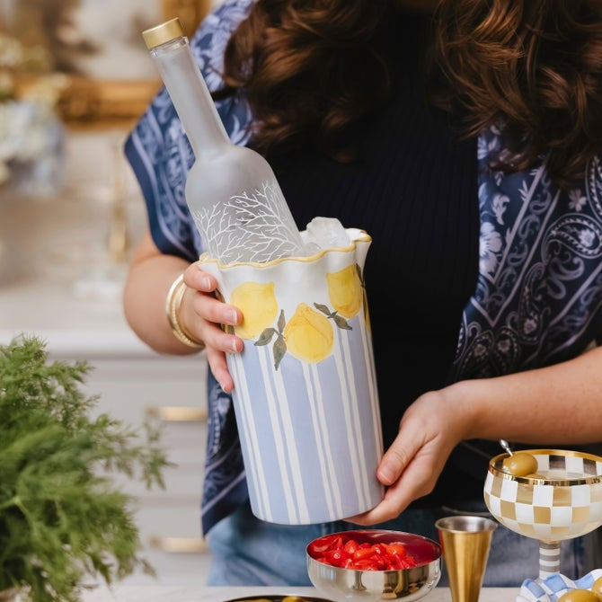 Mackenzie Childs Cheese Gal Wine Chiller