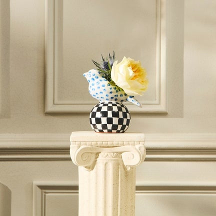 Mackenzie Childs Collectors Series Bird Vase