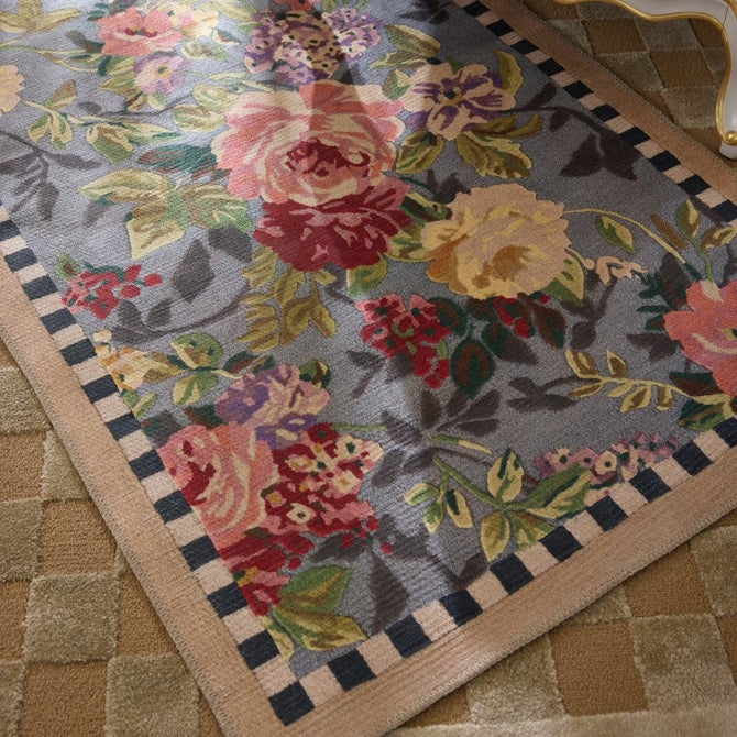 Mackenzie Childs Tudor Rose 3' X 5' Washable Rug