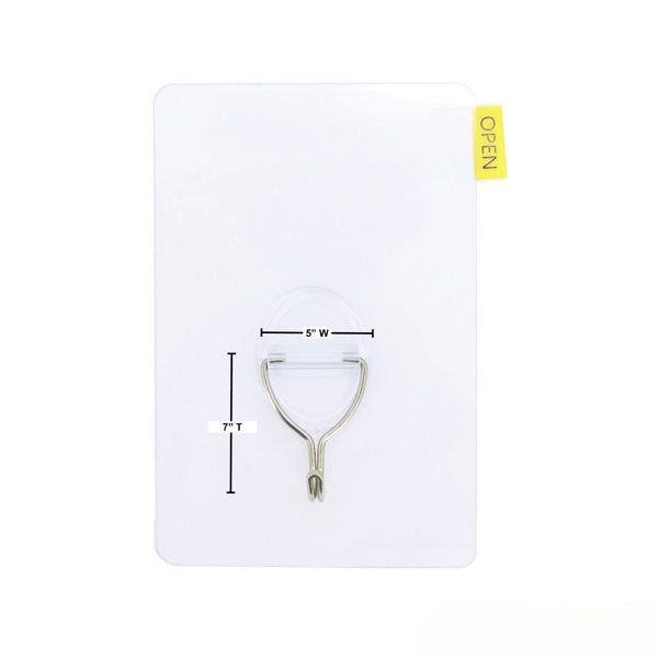 Magic Self Adhesive Wreath Hanger with dimensions 5 inches wide and 7 inches tall.