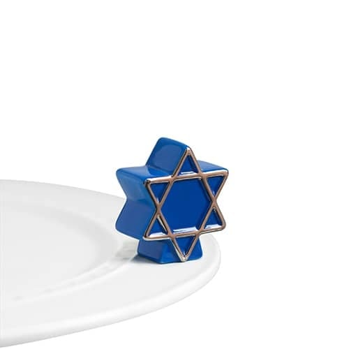 Handcrafted Star of David pendant in gold-tone metal with a smooth geometric silhouette.
