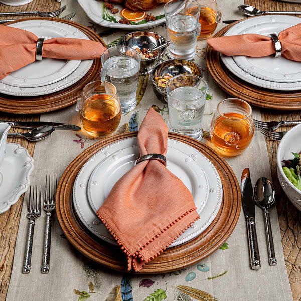 Polished Graham five-piece place setting with sleek silverware featuring a modern silhouette.