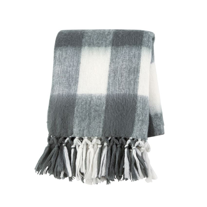 PLAID THROW BLANKET