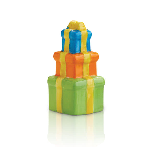 Mini trio gift set featuring three small bottles with colorful caps in a clear box.