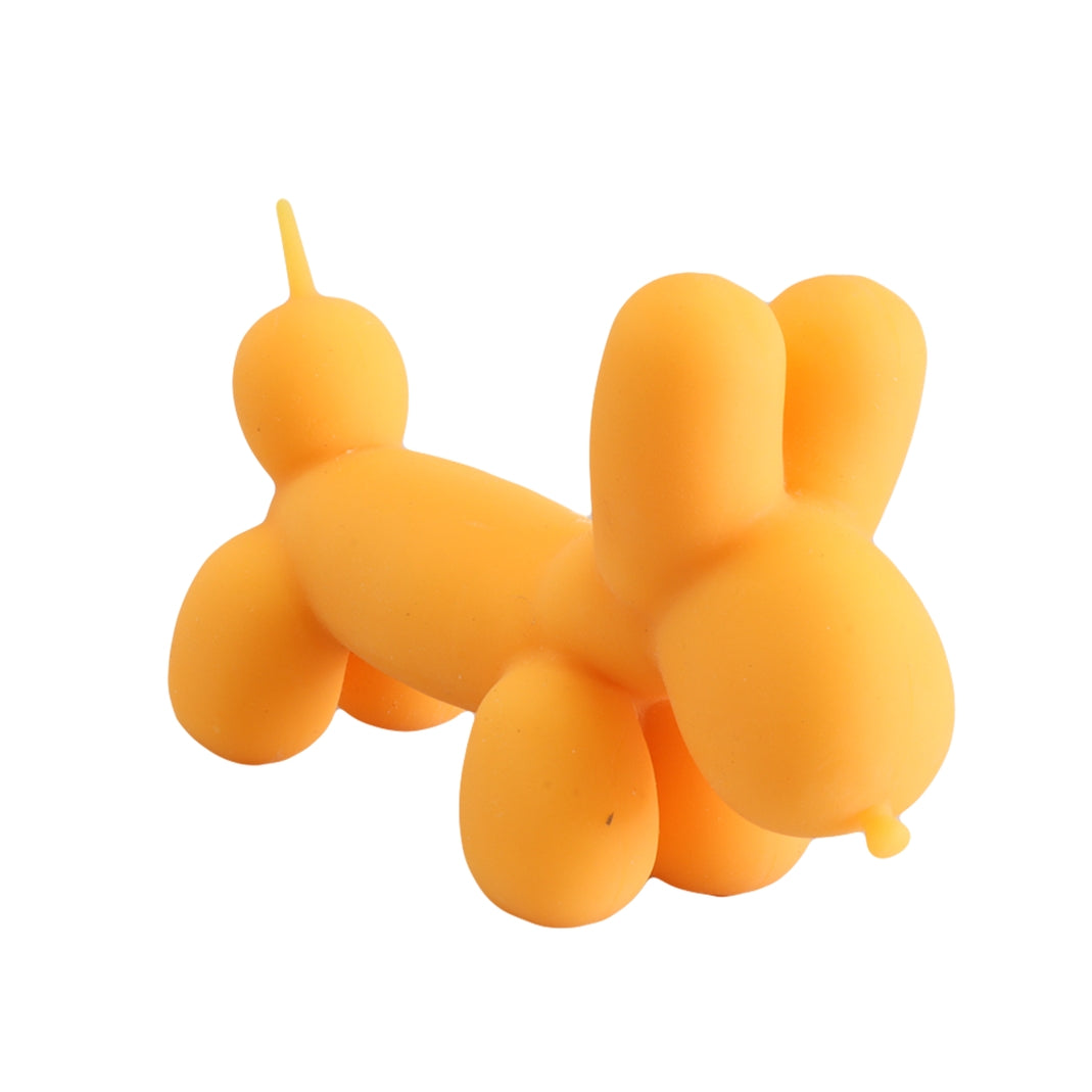 Stretchi Balloon Dog balloon animal in blue latex with a long neck silhouette.