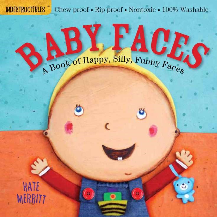 Indestructibles board book with bright illustrations on a white cover.