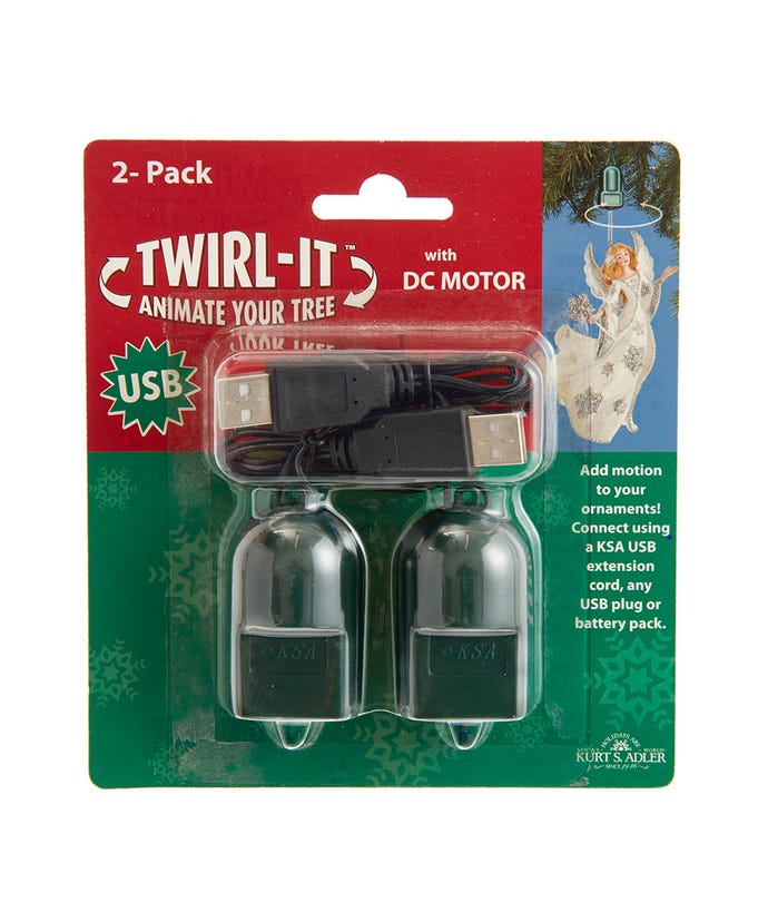 USB 2 Pack Twirl-It W/DC Motor