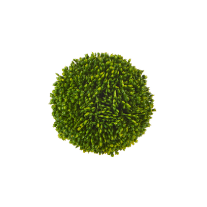4-inch round plastic succulent ball in green foam with a spherical shape.
