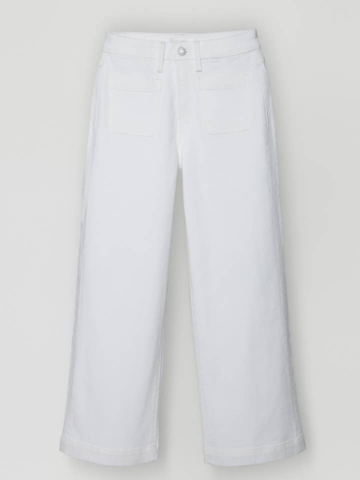 Nyla High Rise Patch Pocket Wide Leg Jeans